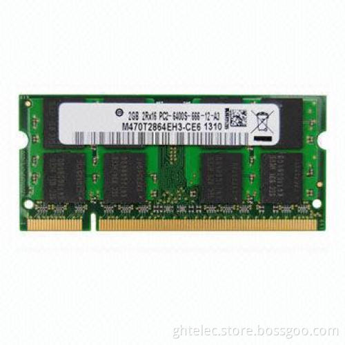 Works with All Motherboards Laptop DDR2, 2GB 800MHz/128MB*8 16C/ETT Original Chips/Lifetime Warranty